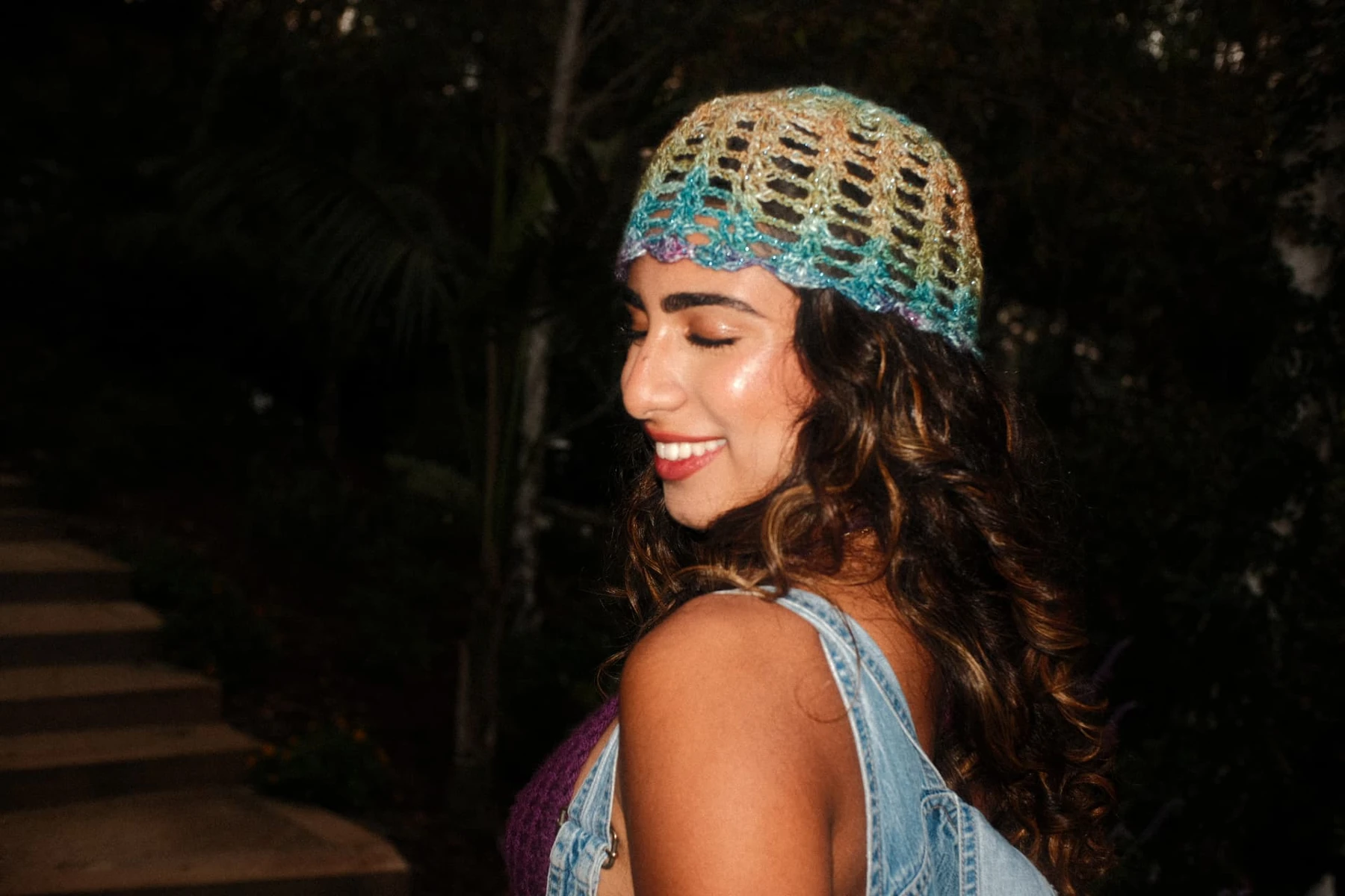 The Confetti Headpiece worn in the Casa summer campaign